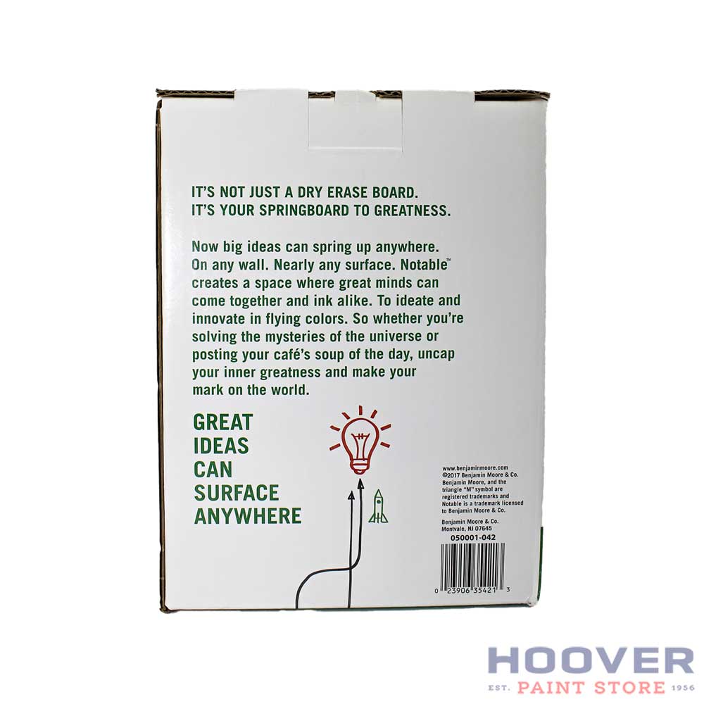 Notable Dry Erase White 50sqft – Hoover Paint